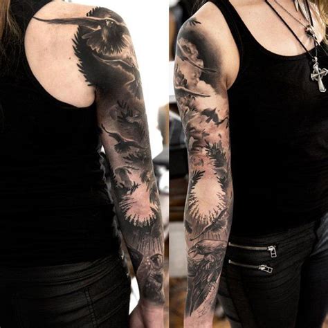 abstract raven tattoo|60+ Mysterious Raven Tattoos